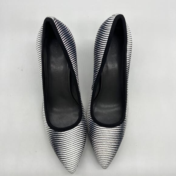 Lori Goldstein Collection Novelty Pumps Size 11 M Zebra Print Leather - Picture 2 of 9